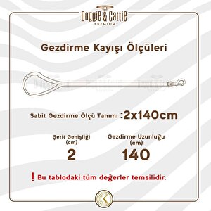 Doggie Yağlı Derili Eğitim Gezdirme Tasması Kahve 1.1*180 Cm (yegt11 M)
