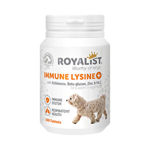 Royalist Immune Lysine Köpekler İçin Bağışıklık Sistemi Güçlendiric (100 Tablet)