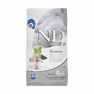 Nd White Mono Protein Balıklı Beyaz Renkli Küçük Irk Yetişkin Köpek Maması 2kg