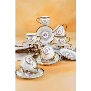 Hxf-22-0207 Dianna 6 Kişilik Kahve Fincanı Takımı