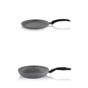 24 Cm Granit Tava Ve 25 Cm Krep Tavası