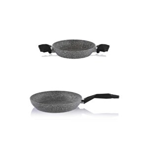 24 Cm Granit Tava Ve 22 Cm Sahan