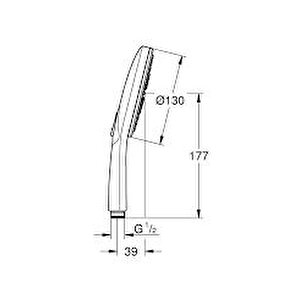 Grohe Rai̇nshower Smartacti̇ve 130 El Duşu 3 Akişli - 26574al0