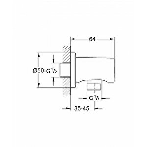 Rai̇nshower Duş Çikiş Di̇rseği̇, 1/2" - 27057dc0