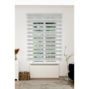 Gri̇ Zebra Stor Perde 70x260 Cm 70x260 cm