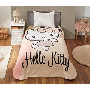 Lisanslı Hello Kitty Sprıng Tek Kişilik Battaniye