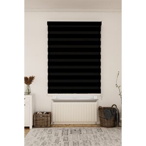 Si̇yah Bambu Zebra Perde 80x200 Cm