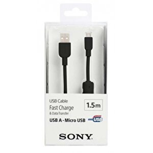 Sony Cp-ab150 Orjinal Hızlı Şarj Micro Usb Data Ve Şarj Kablosu - Siyah
