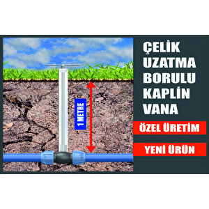 Çelik Uzatma Borulu Kaplin Vana  90 X 90 Düz