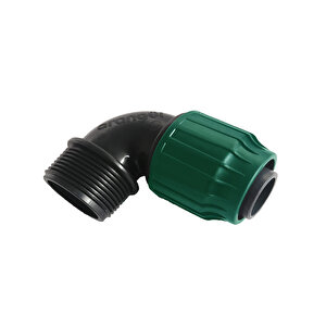 Kilitli Dıştan Dişli Dirsek 32x11/4" Düz