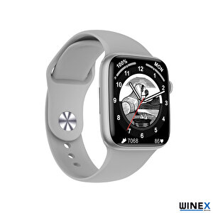 2023 Watch 8 Series Fullsecreen Android İos Uyumlu Akıllı Saat Gümüş