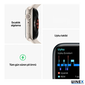 Winex 2024 Watch 8 Series Fullsecreen Android İos Uyumlu Akıllı Saat Gümüş