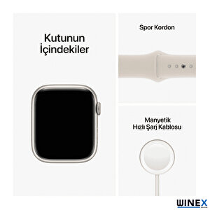 Winex 2024 Watch 8 Series Fullsecreen Android İos Uyumlu Akıllı Saat Gümüş