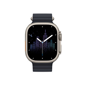 Winex 2023 Watch 8 Pro Max Amoled Ekran Android İos Uyumlu Akıllı Saat Siyah