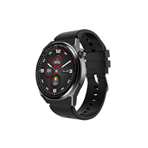 2024 Watch GT3 Pro Android İos HarmonyOs Uyumlu Akıllı Saat Yedek Kordonlu Siyah