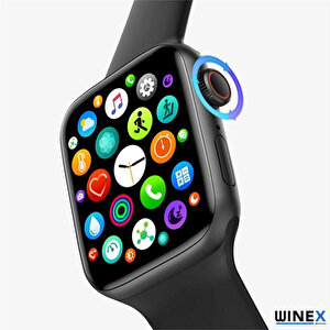 Winex Watch 7 Android İos Uyumlu Akıllı Saat Siyah