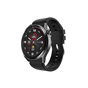 2023 Watch Gt3 Pro Android İos Harmonyos Uyumlu Akıllı Saat Yedek Kordonlu Siyah