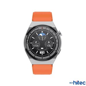 ScHitec 2024 Watch GT3 Max Android İos HarmonyOs Uyumlu Akıllı Saat Turuncu
