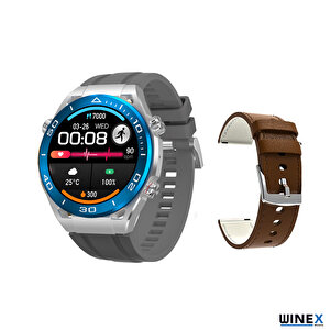 2024 Watch Sk4 Ultimate Android İos Harmonyos Uyumlu Akıllı Saat Gümüş