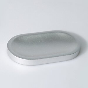 Luxe Katı Sabunluk Gümüş