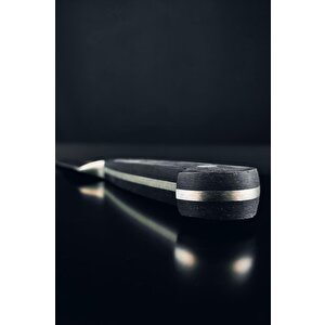 Elegant Dövme Çelik Ekmek Kesme Bıçağı Siyah 19 Cm St-400.029