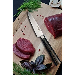 Blackwood Dövme Çelik Sebze Ve Mutfak Bıçağı Kahverengi 16 Cm St-400.021