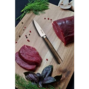 Blackwood Dövme Çelik Sebze Ve Mutfak Bıçağı Kahverengi 8,5 Cm St-400.019