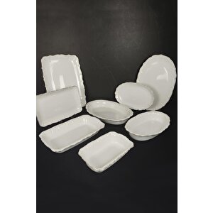 Digithome Rivan Porselen Oval Sunum Tabağı 32 Cm Yaldızlı – Lmg 402-s C320.113