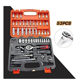 Zhltools Cr-v Max Cırcırlı 53 Parça Lokma Anahtar Takımı Bits Uç Seti İle Tam Set