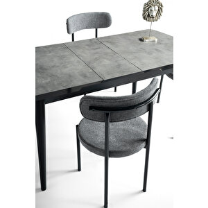 Kelebek Açılır Mdf Mutfak Masası 75*130cm Gri
