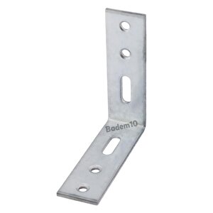 Mobilya Köşe Bağlantı Sabitleme L Demir Deprem Dolap Duvar Birleştirme Gönye 65x65x20 Mm (25 Adet)
