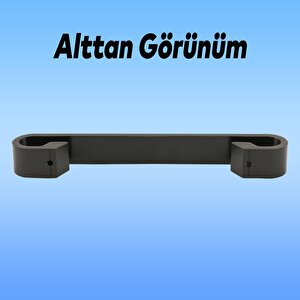 Barida Mobilya Mutfak Dolap Dolabı Çekmece Kulpu Kulbu Mat Siyah Metal (128 Mm-12.8 Cm) Kulpları