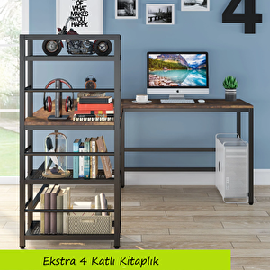 Tasarım Kitaplıklı Ofis Ve Ev Çalışma Masası