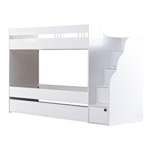 Genç Odası, White Complex Yavrulu Ranza + 4 Kapaklı Dolap