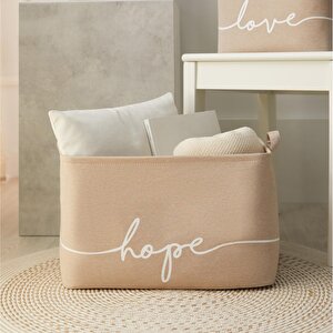 Ocean Home Textile Bej Renk Hope Sepet 42 X 31 X 25 Cm