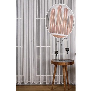 Zincir Tül Perde 1/3 Sık Pile 200x260 cm