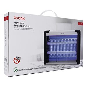 Asonic As-a29 Büyük Boy 6w+ 2000v Zincir Askısılı İki Ledli Sinek Öldürücü