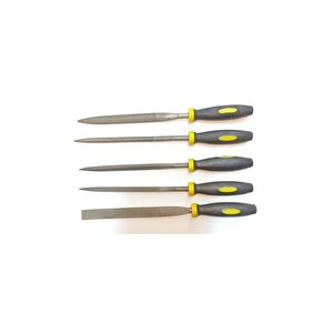 5 Adet Metal Ahşap 180 Mm Eğe Seti