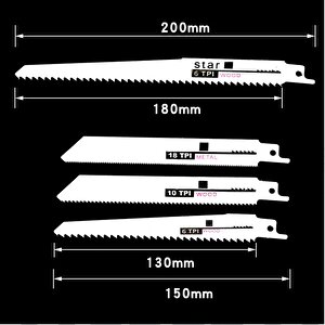 Tilki Kuyruğu Testeresi Seti 10 Parçalı Set Ahşap Metal Kemik Plastik Kesme Testere Ucu