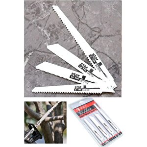 Tilki Kuyruğu Testeresi Seti 10 Parçalı Set Ahşap Metal Kemik Plastik Kesme Testere Ucu