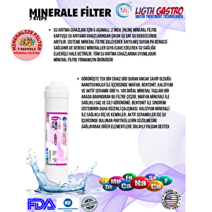 Light Gastro Gümüş İyonlu Tatlandırıcılı 7 Mineralli Çift Alkalili 14 Aşama 7 Filitre 8 Litrelik Su Arıtma Cihazı