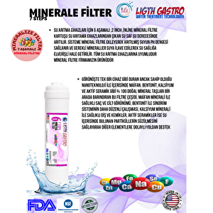 Li̇ght Gastro Montaj Dahil 14 Aşama 7 Filitre Gümüş İyonlu Tatlandırıcılı Mineral-alkali Filitreli Su Arıtma Cihazı