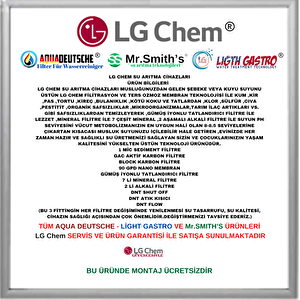 LG Chem Montaj Dahil 14 Aşama 7 Filitre Gümüş İyonlu Tatlandırıcılı Mineral-alkali Filitreli Su Arıtma Cihazı
