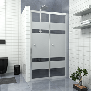 Si̇lver Cori̇na  Akordion Kumlamalı Cam Duşakabin 74 cm