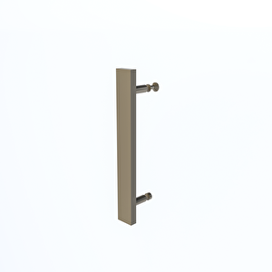 Bronze Castor 6mm Füme Cam 2 Sabit 2 Sürgü İki Duvar Arası Duşakabin