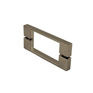 Bronze Capello  6mm Kumlamalı Cam 1 Sabit 1 Sürgü İki Duvar Arası Duşakabin 116 cm