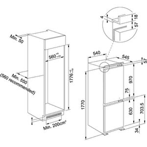 Franke Fcb 320 Ne F 273 Lt Ankastre Kombi Buzdolabı