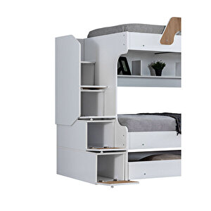 İnci Yavrulu Ranza - Ceviz + 2 Adet Comfort Yatak
