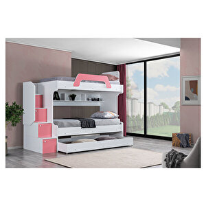 İnci Yavrulu Ranza - Pembe + 2 Adet Comfort Yatak