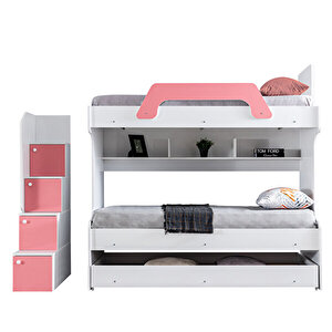 İnci Yavrulu Ranza - Pembe + 2 Adet Comfort Yatak